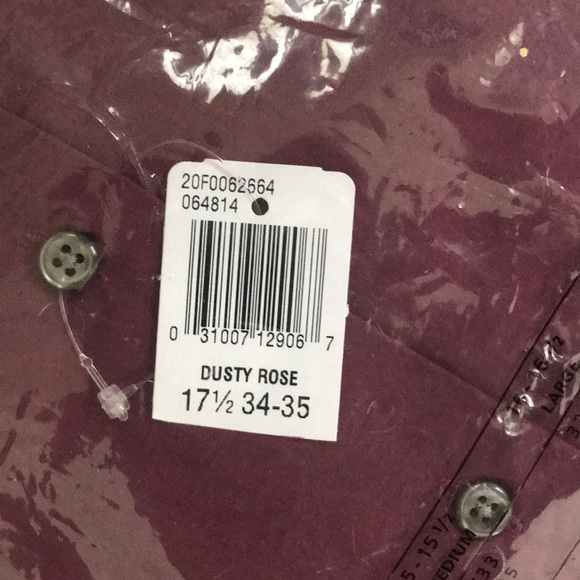 Van Heusen dark red button down dress shirt XL - Picture 4 of 5
